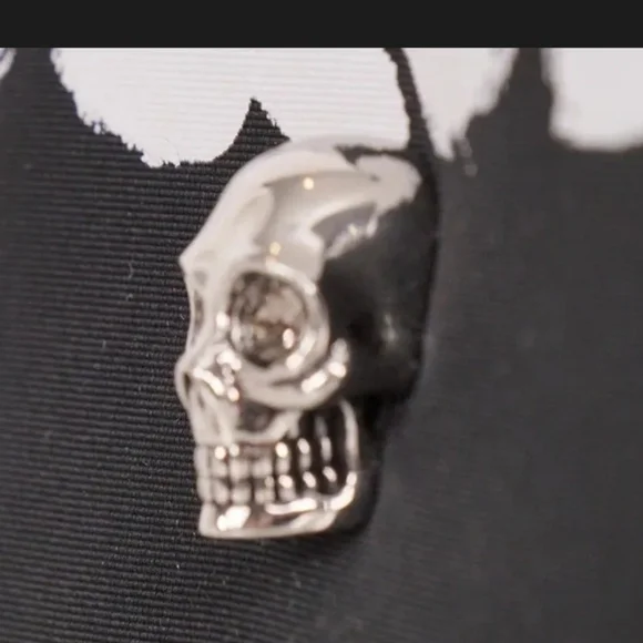 Alexander McQueen Graffiti Logo Nylon Skull Shoulder Bag NWT - Picture 3 of 8